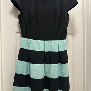 Black and Mint Green Dress
